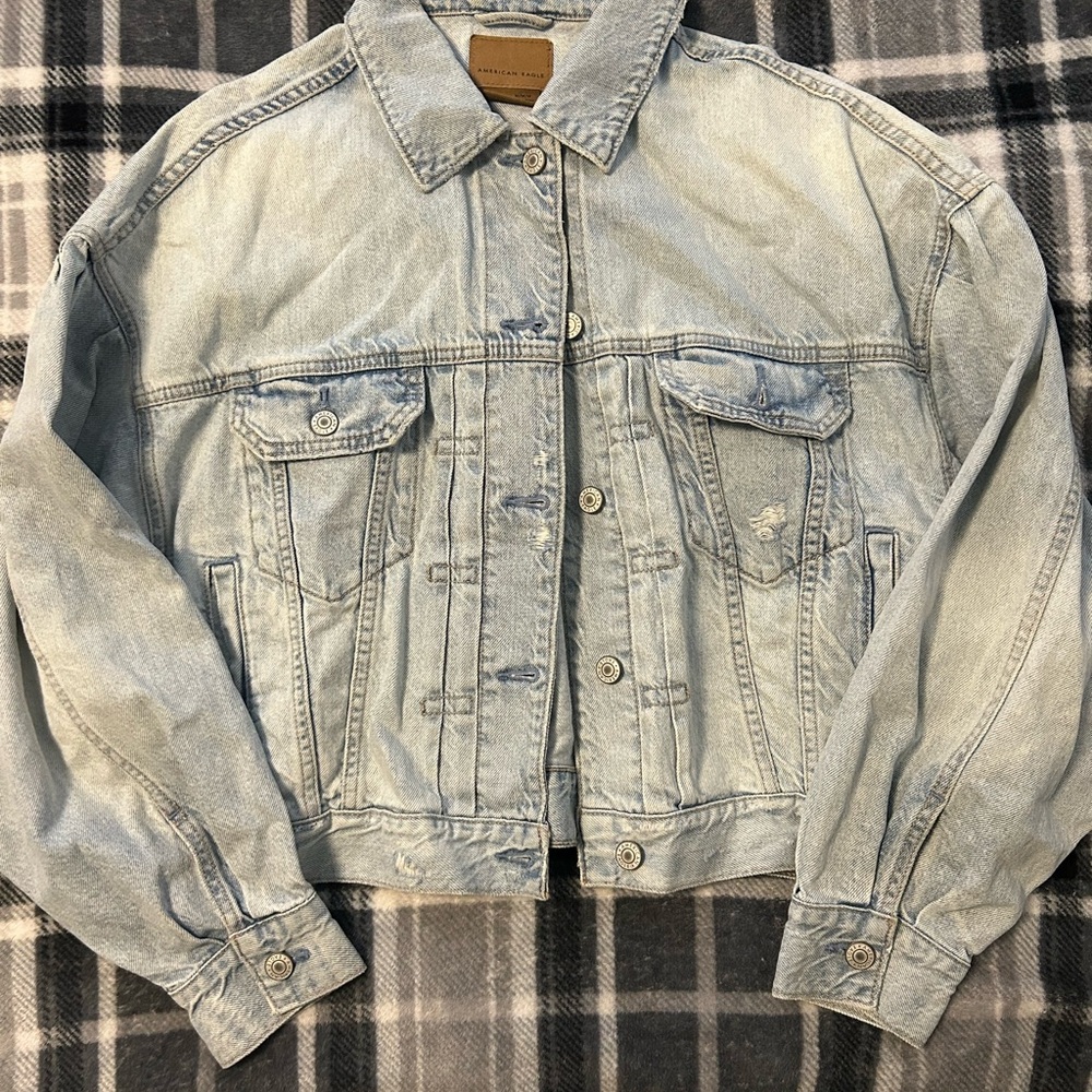 American Eagle Outfitters Light Blue Jean Jacket
